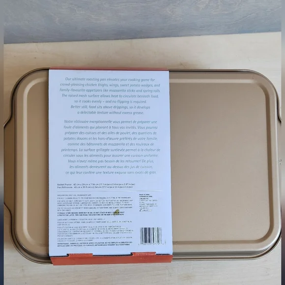 Gold Roasting Pan with Rack - Picture 8 of 8